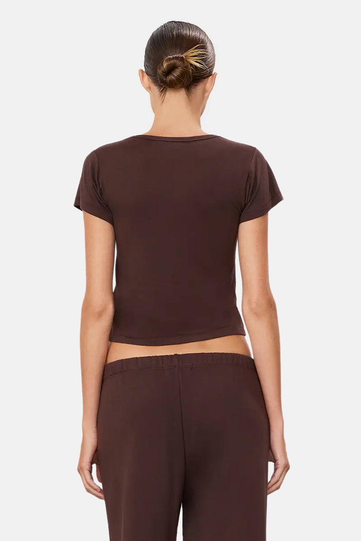 Short Sleeve Baby Tee Espresso