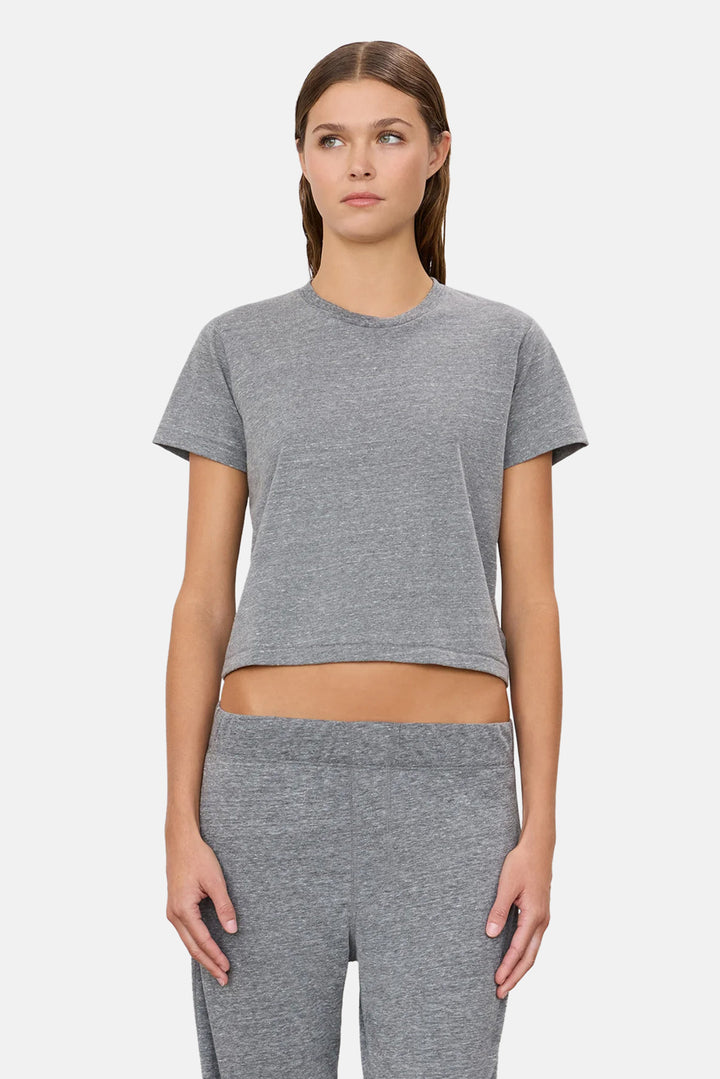 Short Sleeve Boxy Tee Dark Grey
