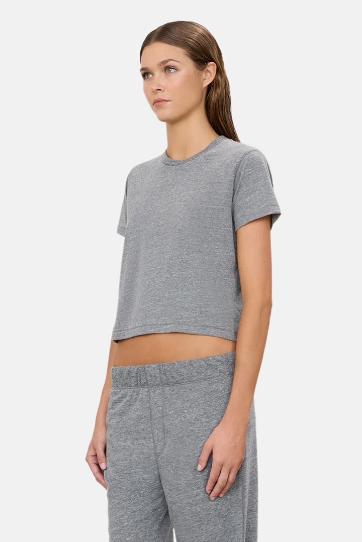 Short Sleeve Boxy Tee Dark Grey