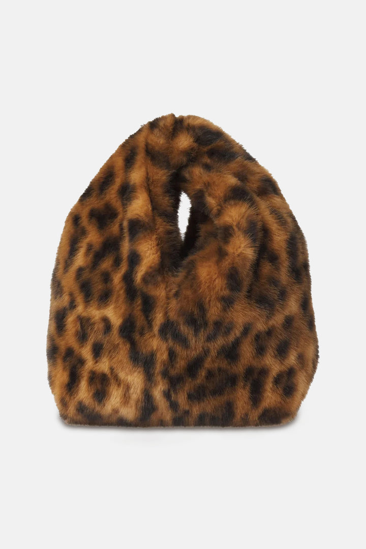 Simone Faux Fur Bag Brown Multi