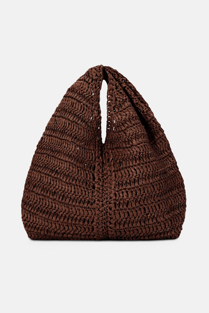 Simone Raffia Bag Chocolate
