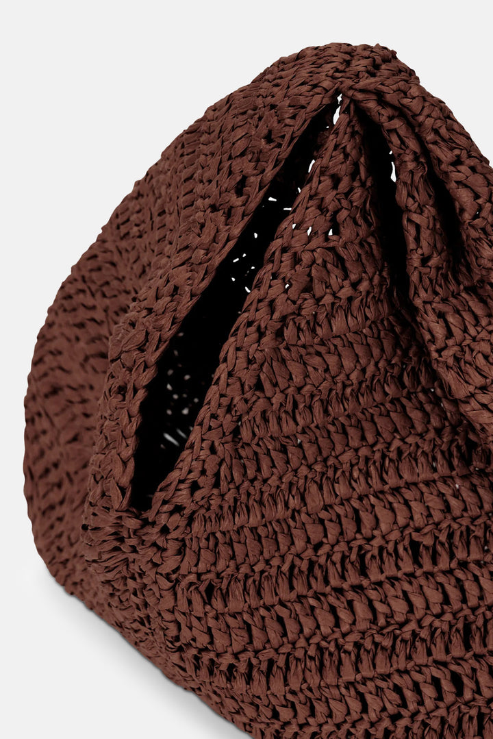 Simone Raffia Bag Chocolate