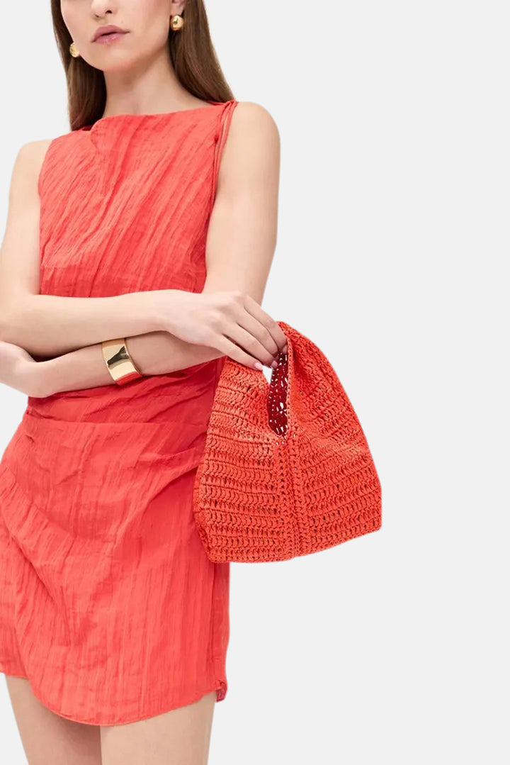 Simone Raffia Bag Poppy