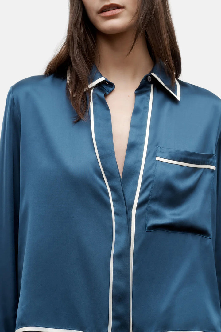 Sleepover Shirt Blue Wing Teal