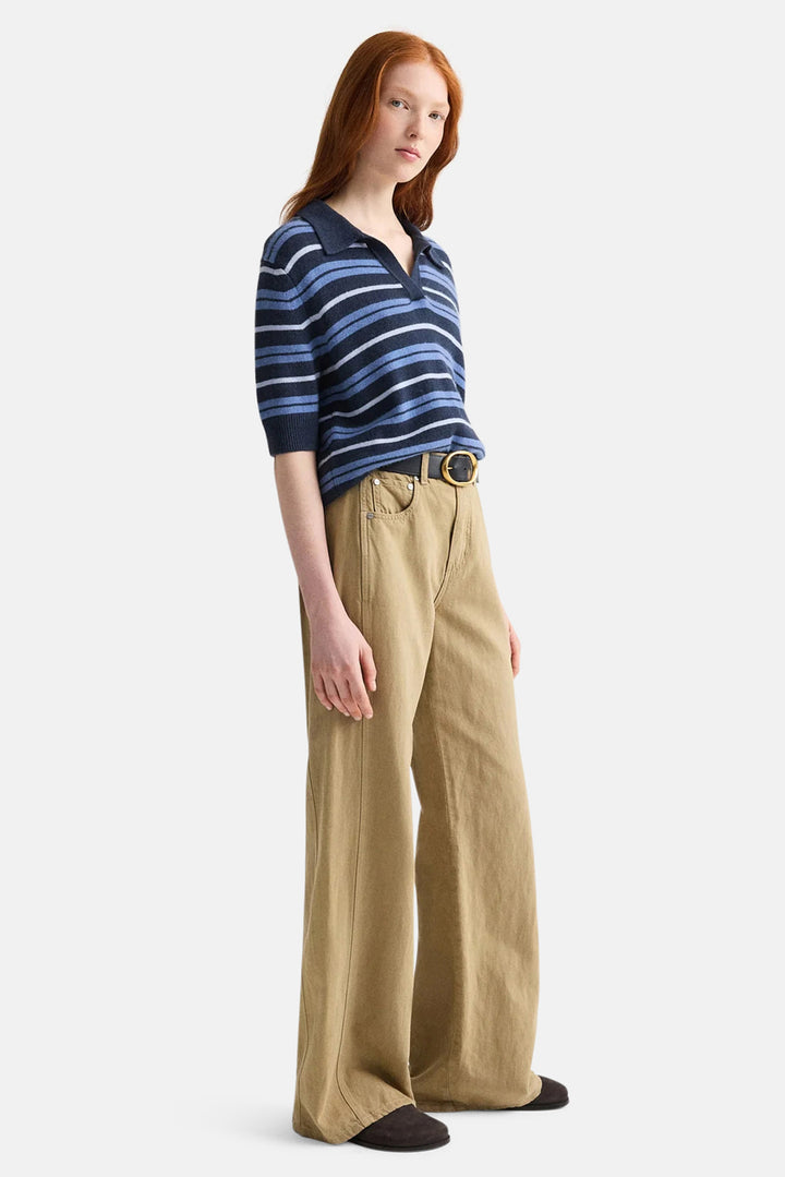 Slightly Oversized Polo in Night Sky Multi