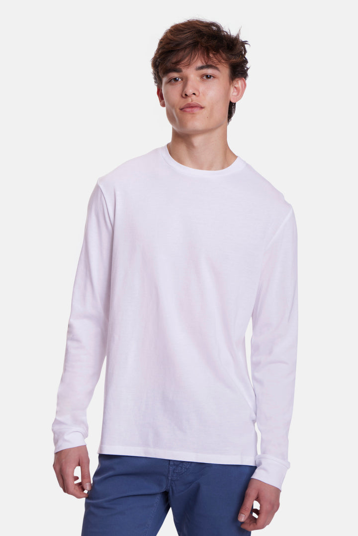 Smooth Long Sleeve Tee White