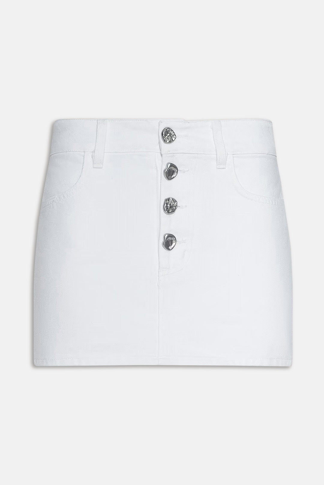 Solene Jean Mini Skirt Blanc