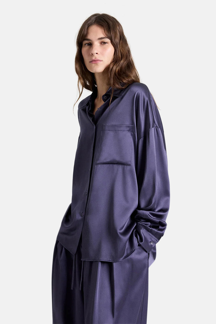 Something Borrowed Shirt in Silk Greystone