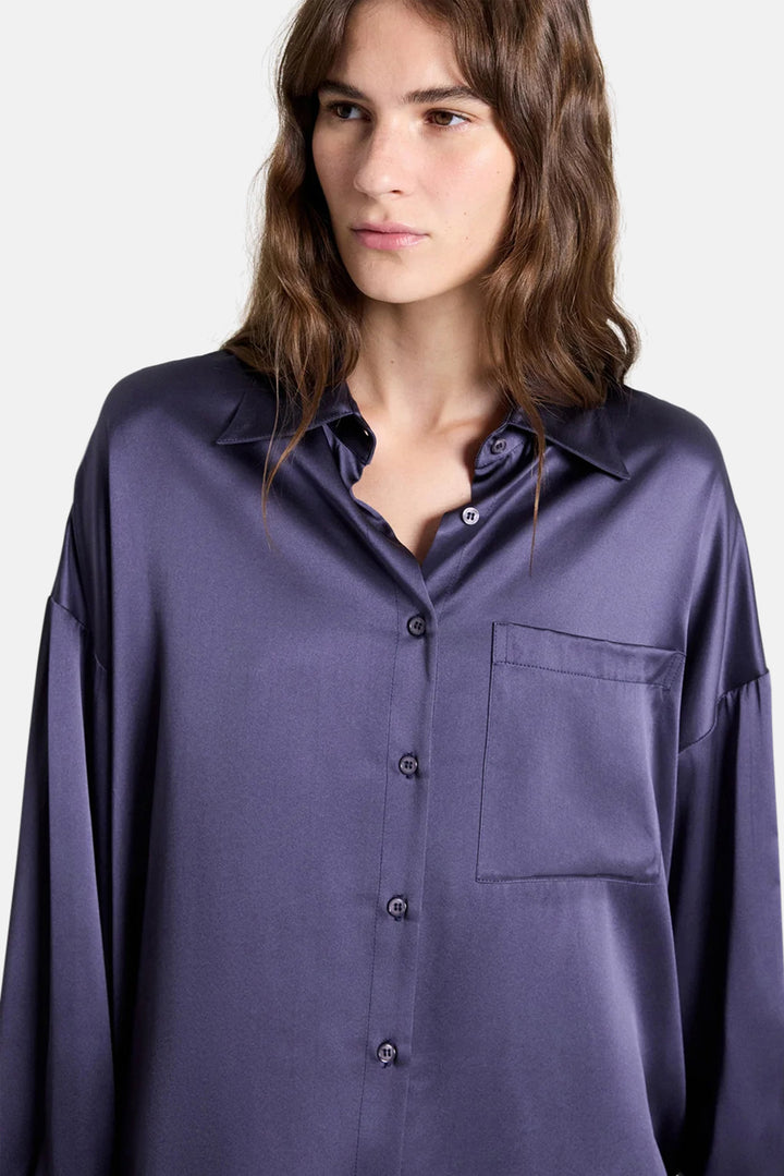 Something Borrowed Shirt in Silk Greystone