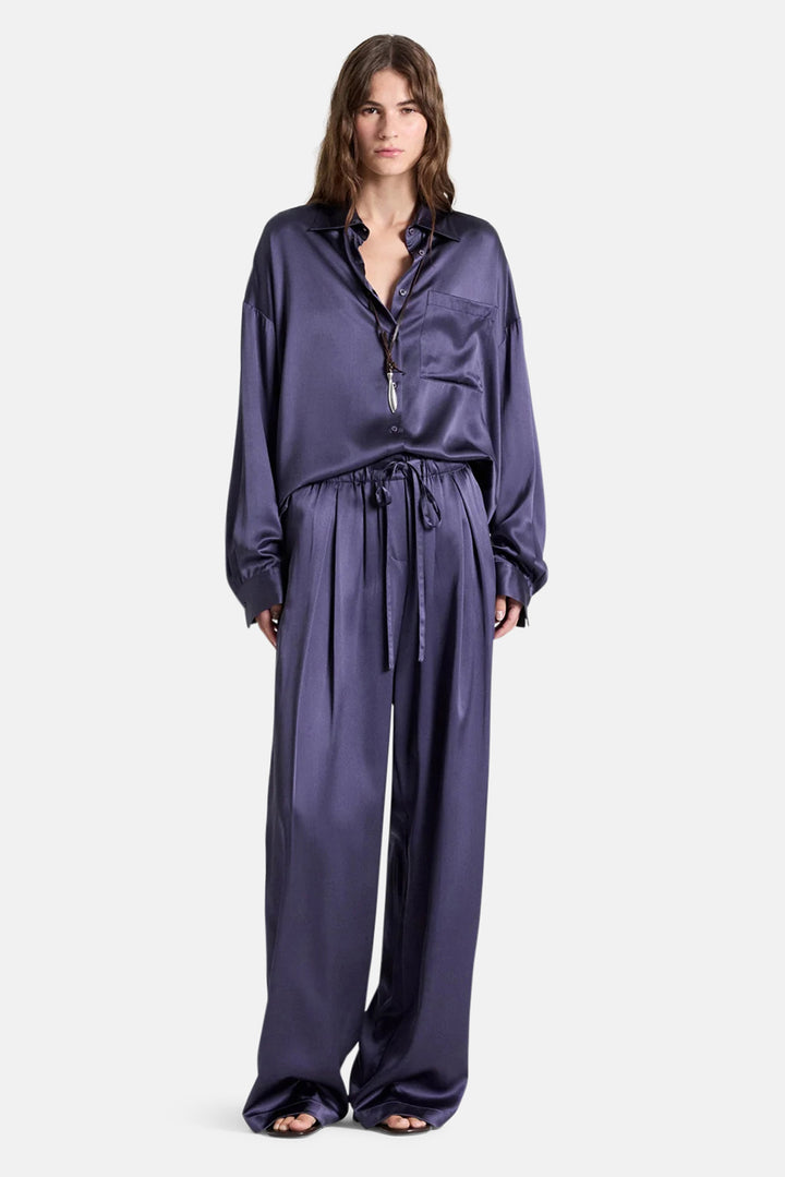 Something Borrowed Shirt in Silk Greystone