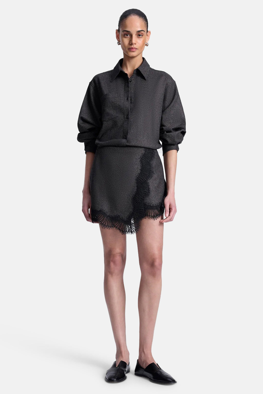 Sophia Skirt Ganache/Black