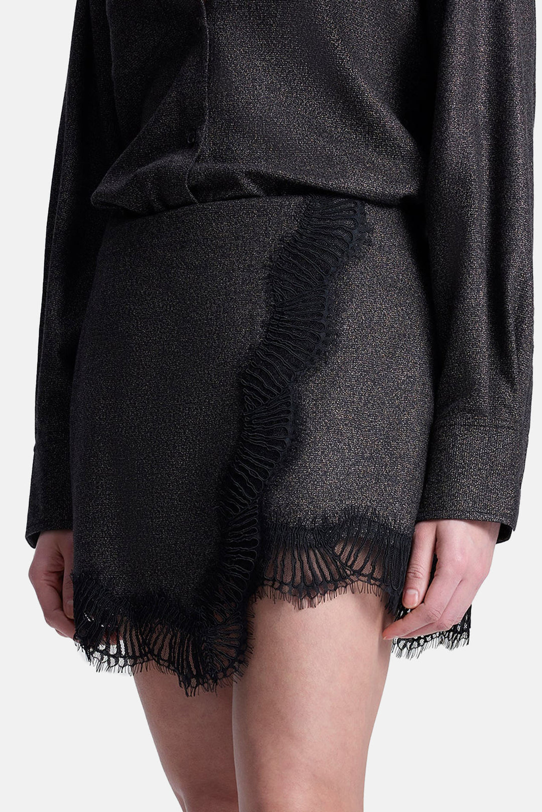 Sophia Skirt Ganache/Black