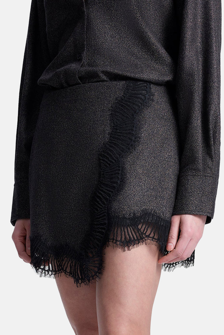 Sophia Skirt Ganache/Black
