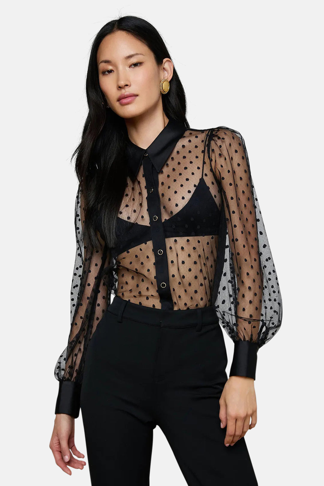 Sophie Long-Sleeved Blouse Black