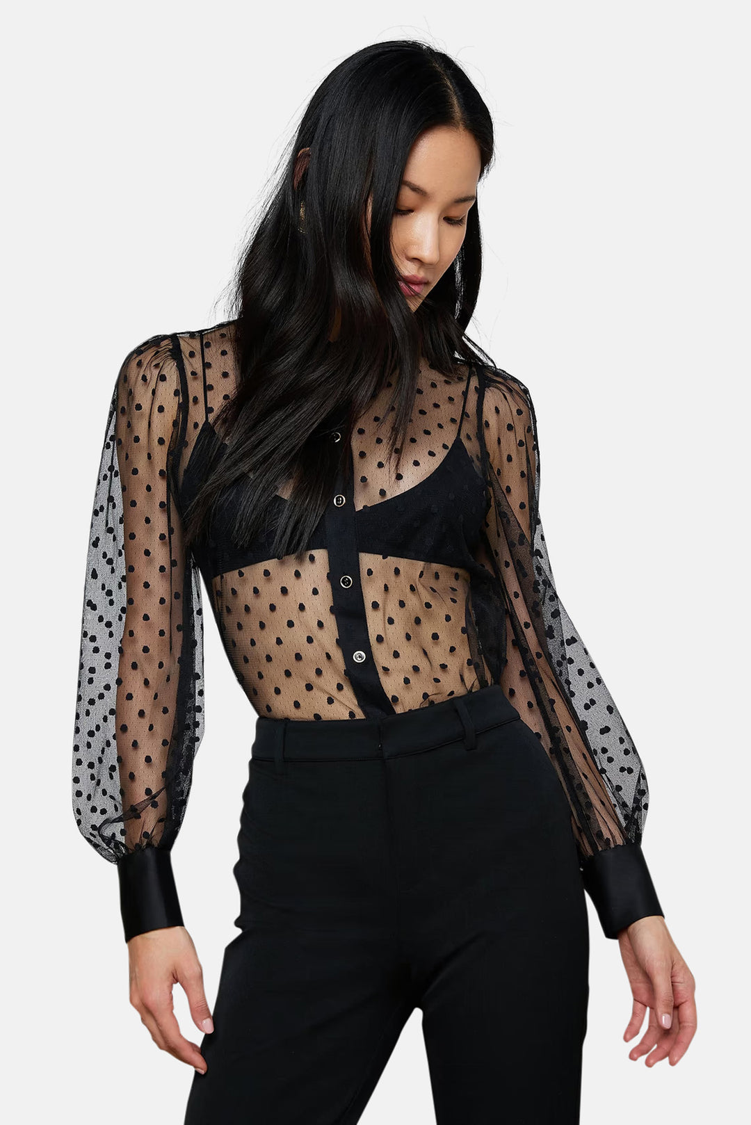 Sophie Long-Sleeved Blouse Black