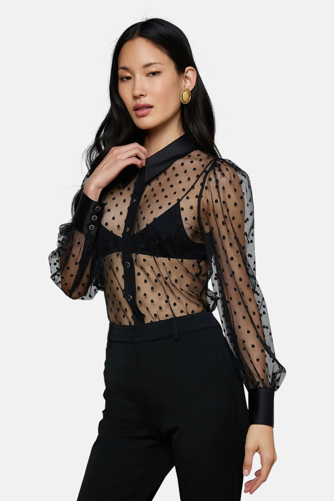 Sophie Long-Sleeved Blouse Black