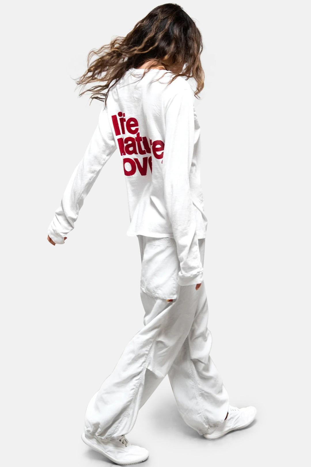 Sparrow Matte/Satin Loose Drawcord Biggy Pant - Laundry Whites