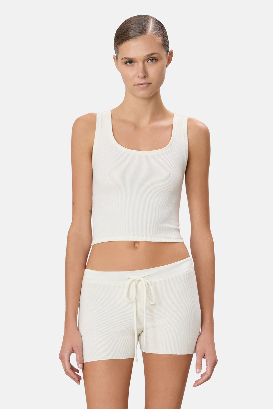 Square Neck Tank Cream