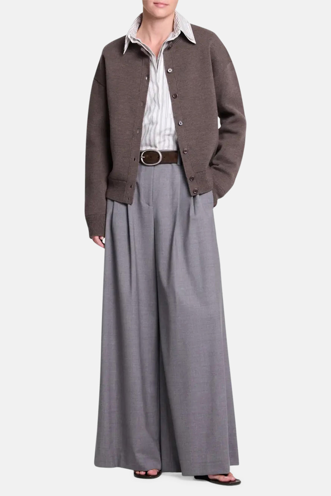 Stay Awhile Cardigan in Wool Turkish Coffee