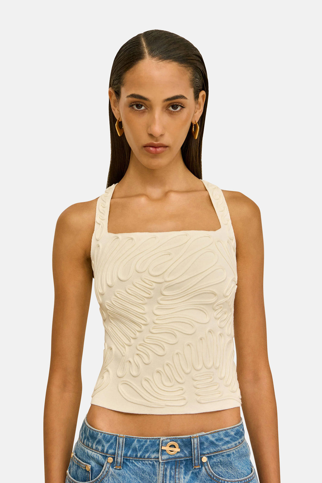 Stella Knit Top Off White