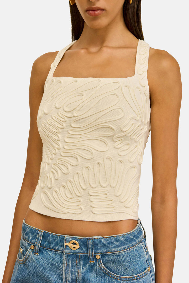Stella Knit Top Off White