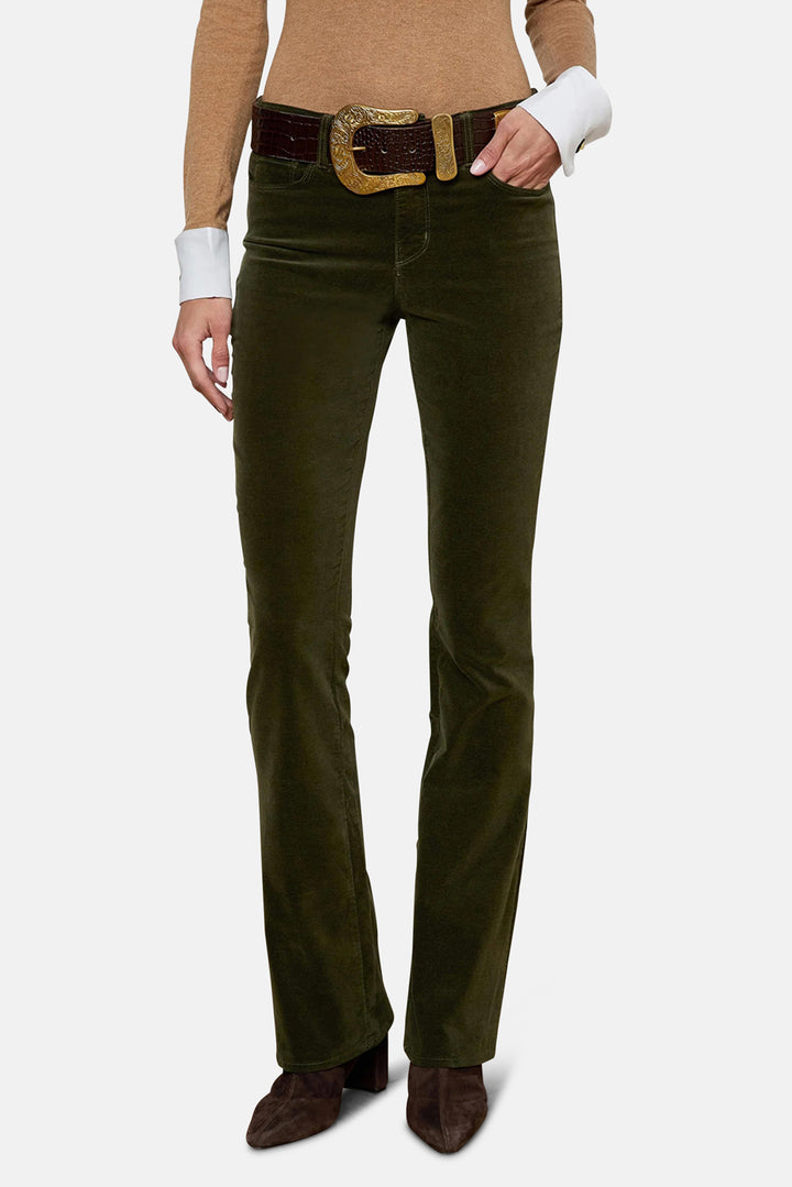 Stevie H/R Straight Pant Deep Olive