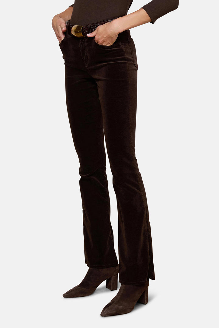 Stevie High Rise Straight Coffee Bean