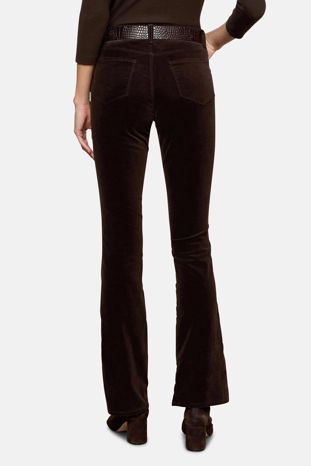 Stevie High Rise Straight Coffee Bean