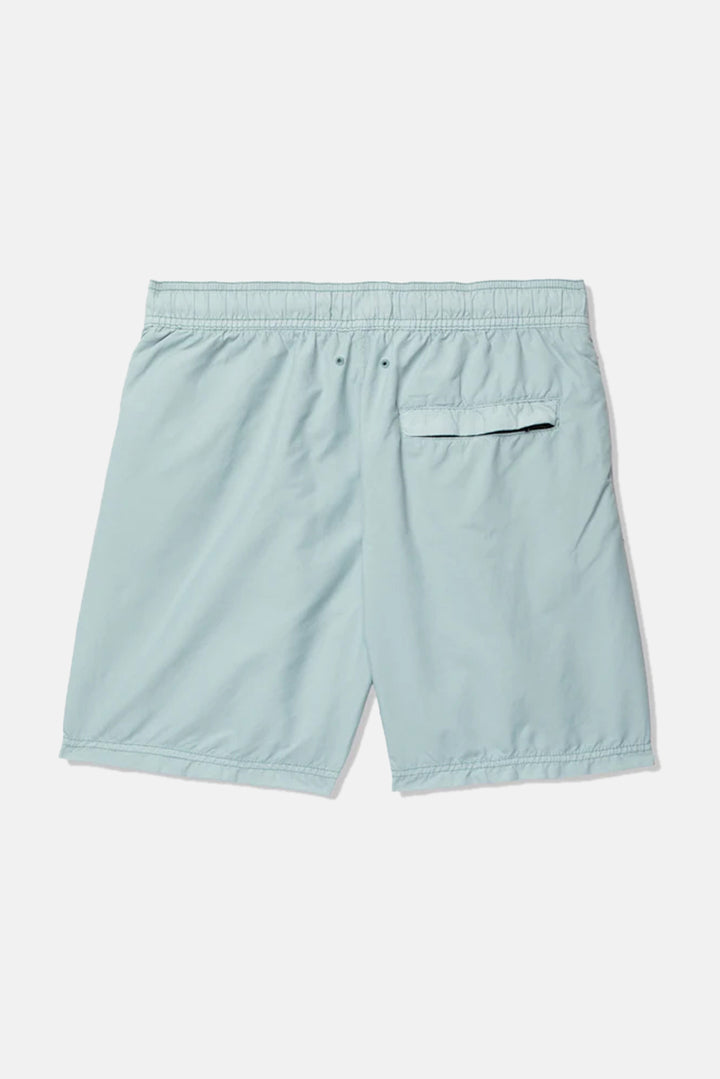 Garment Dyed Cotton Swim Shorts Sky Blue