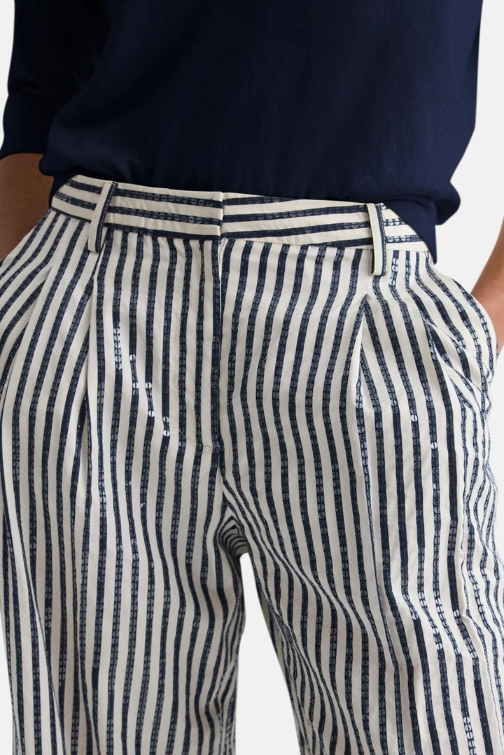 Sulli Trouser in Clear Sequin Indigo/White