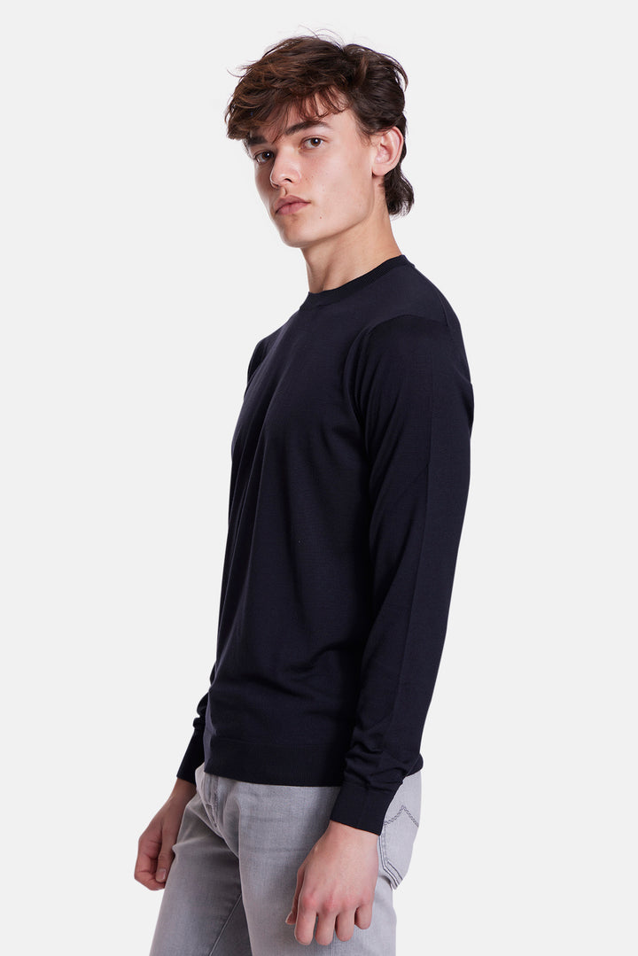 Super 180's Crewneck Navy