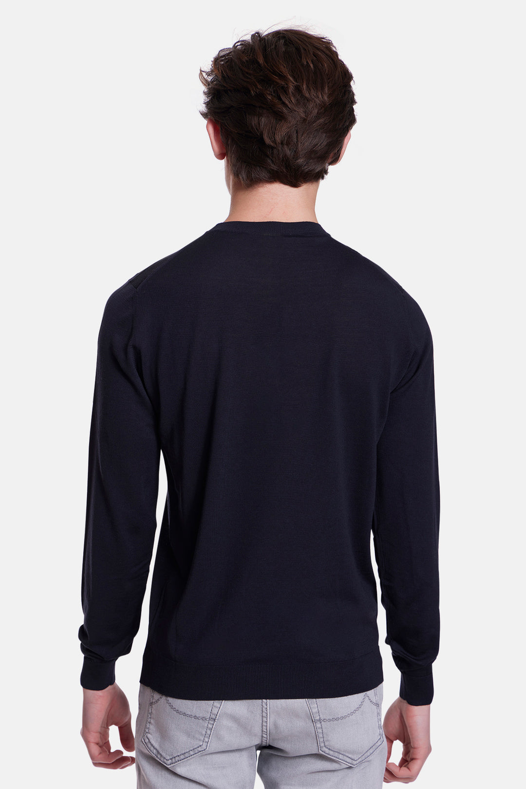 Super 180's Crewneck Navy