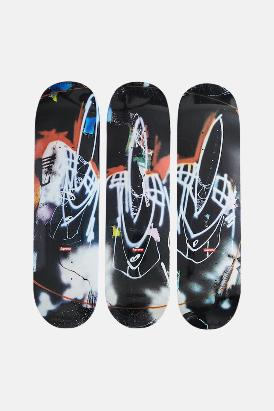 Supreme x Futura Skateboard Deck Set Black