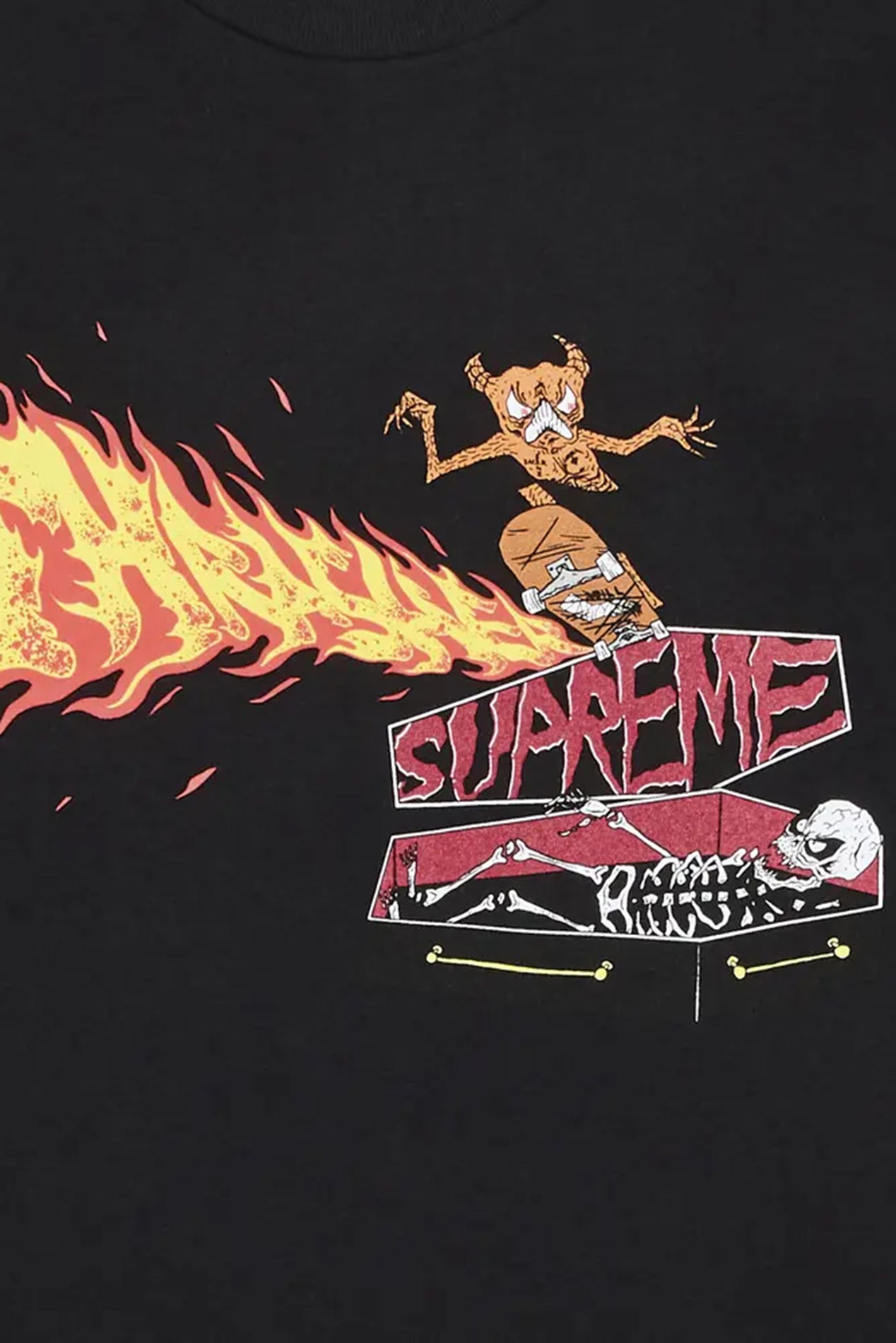 Thrasher Back Tail Tee Black – blueandcream