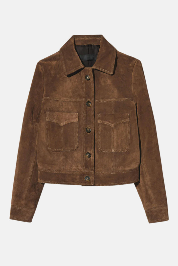 Susannah Suede Jacket Hazelnut