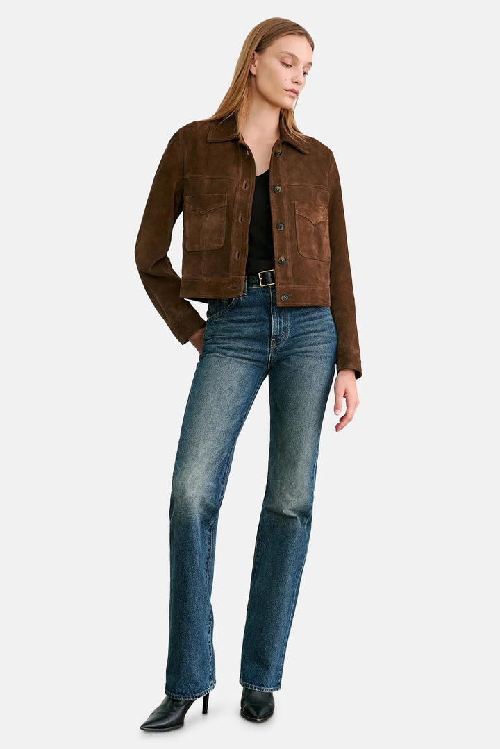 Susannah Suede Jacket Hazelnut