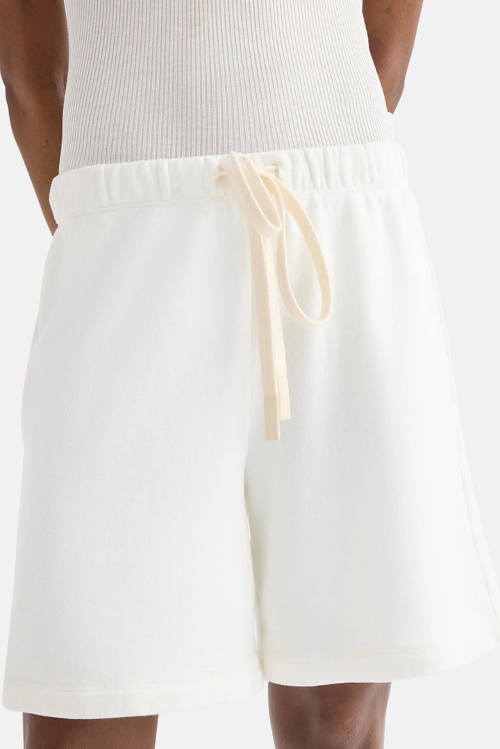 Sweatshort In Lightweight Cotton White