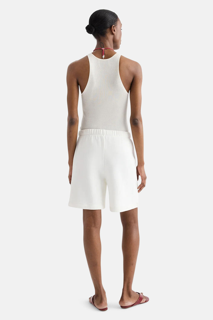Sweatshort In Lightweight Cotton White