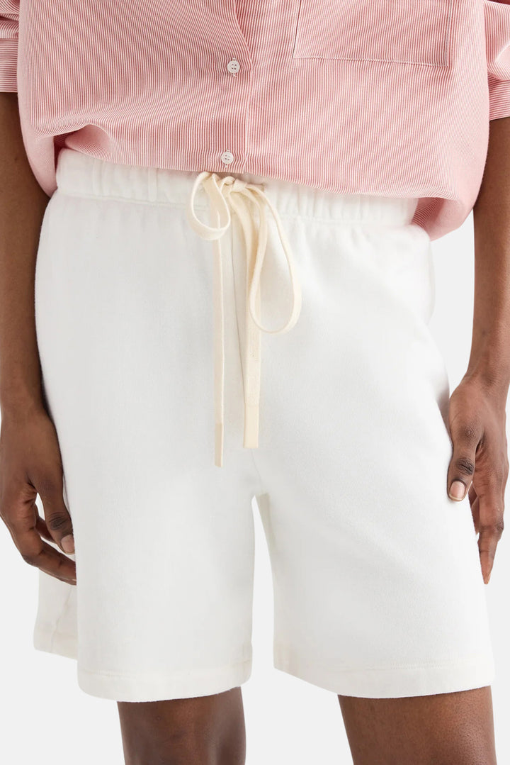 Sweatshort In Lightweight Cotton White