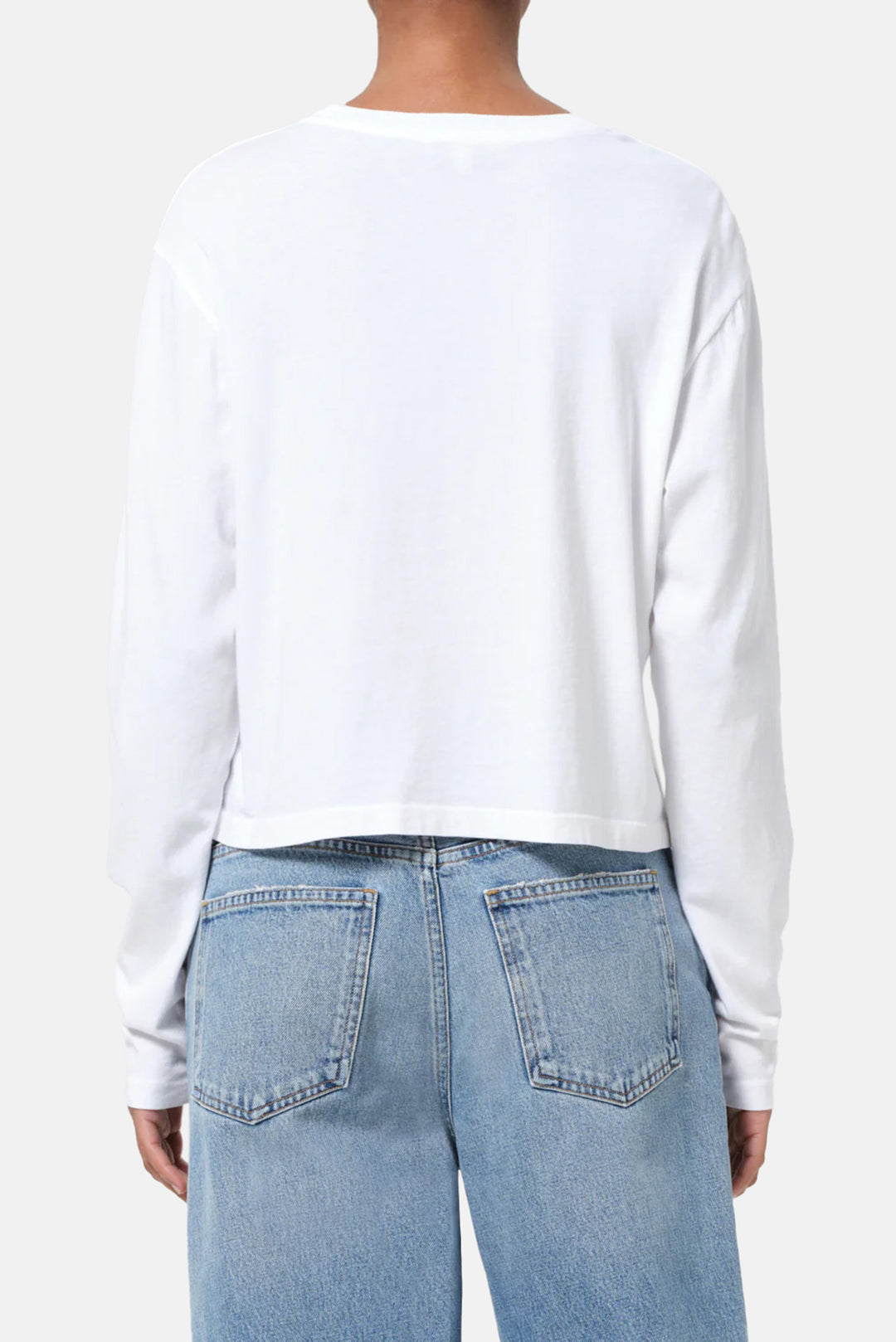 Sydney Long Sleeve Tee In White