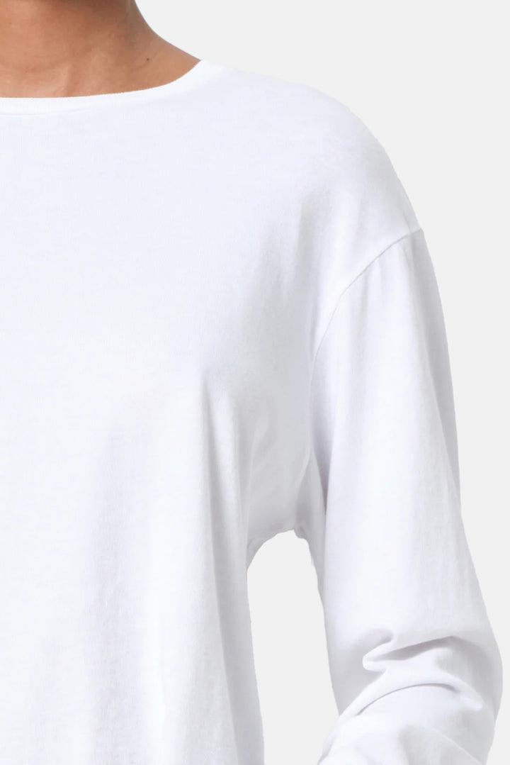 Sydney Long Sleeve Tee In White