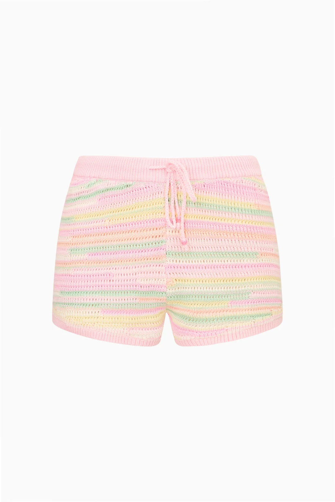 Windly Cotton Crochet Shorts Tropical Swirl