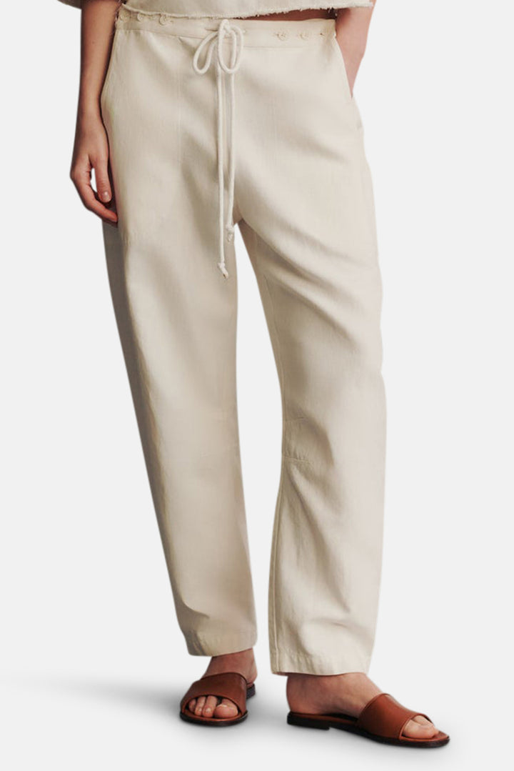 Jetties Beach Pant In Japanese Denim White