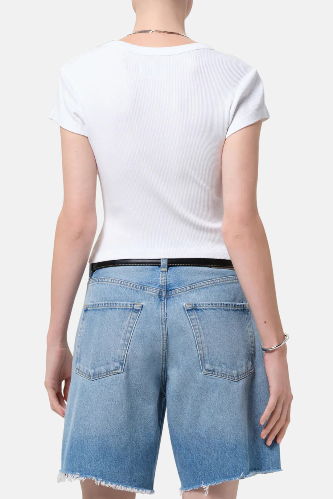 Tabi Short Sleeve Cardigan in White