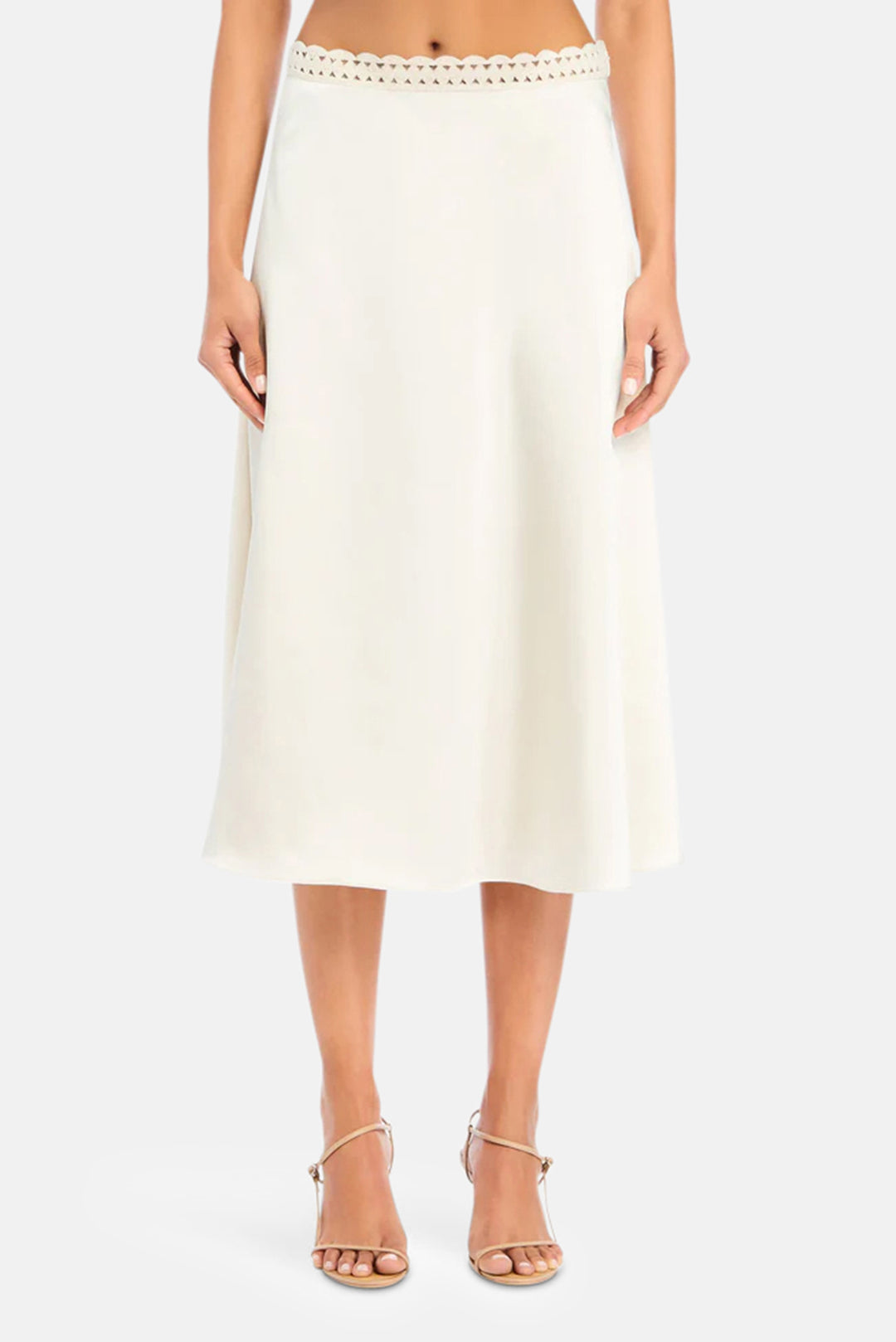 Tamsin Midi Skirt Eggshell