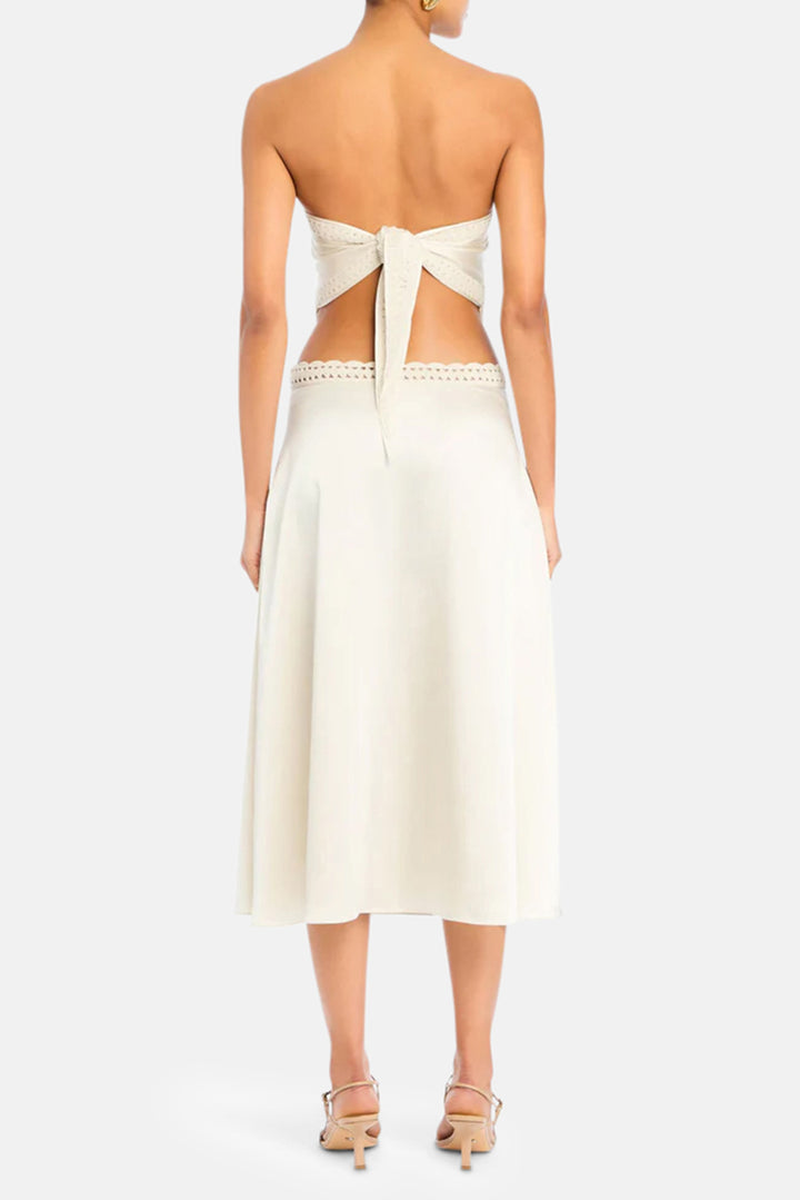 Tamsin Midi Skirt Eggshell