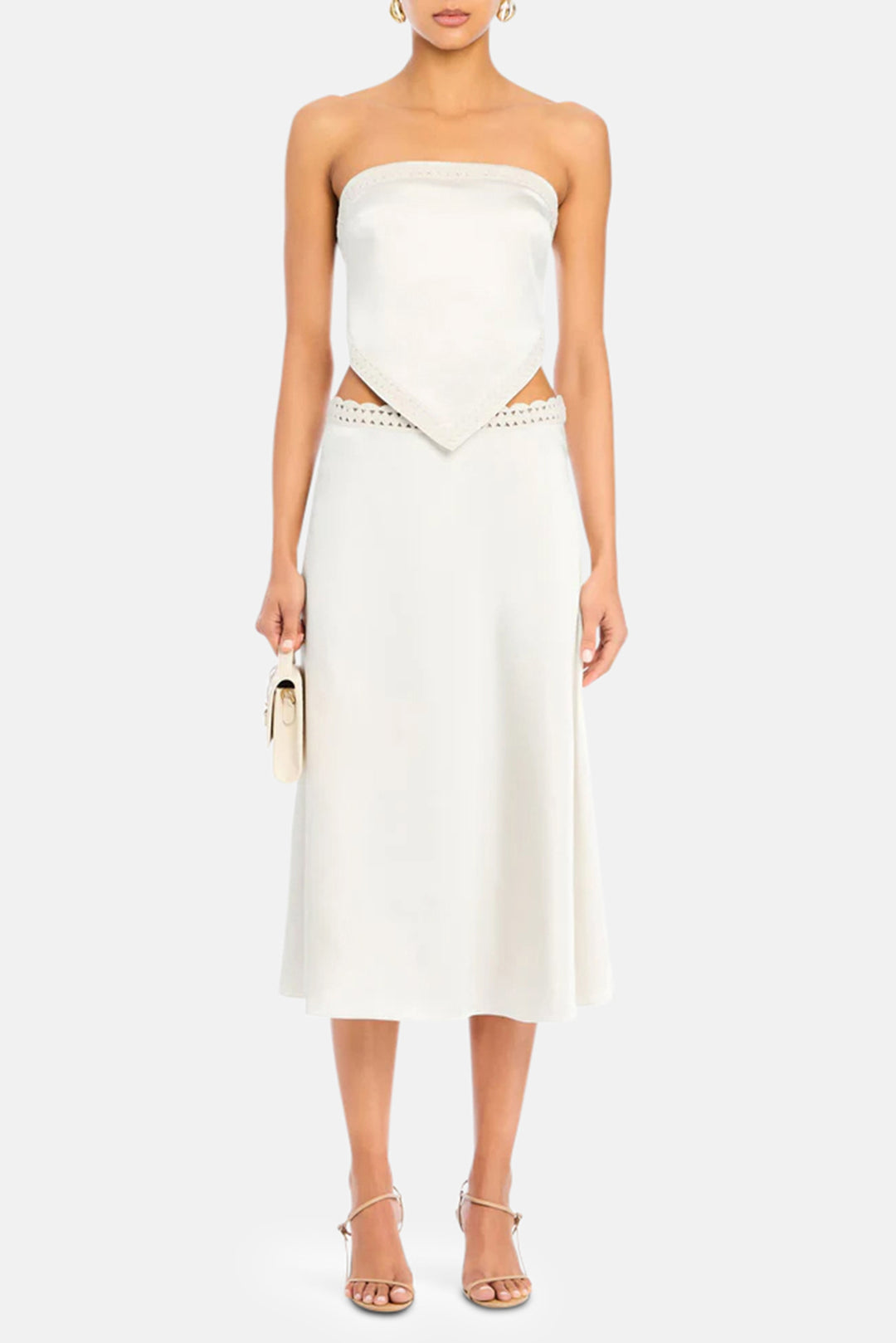 Tamsin Midi Skirt Eggshell
