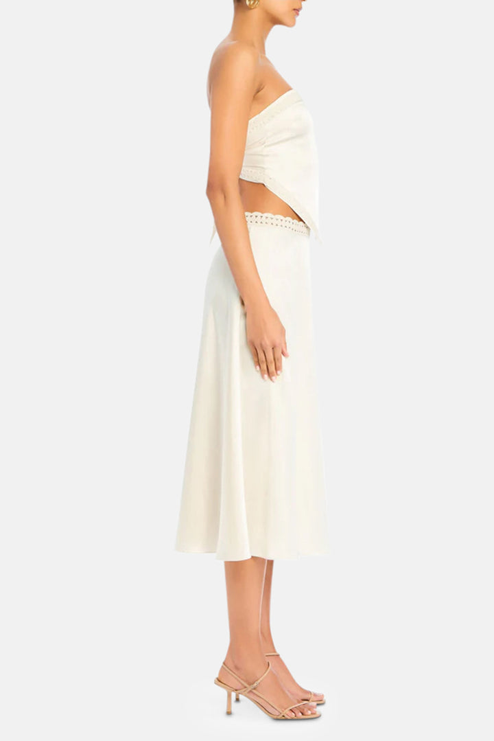 Tamsin Midi Skirt Eggshell