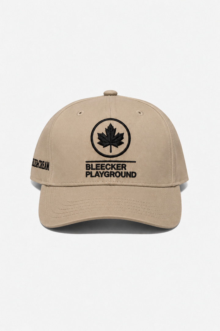 Bleecker Street Snapback Tan / Black Font