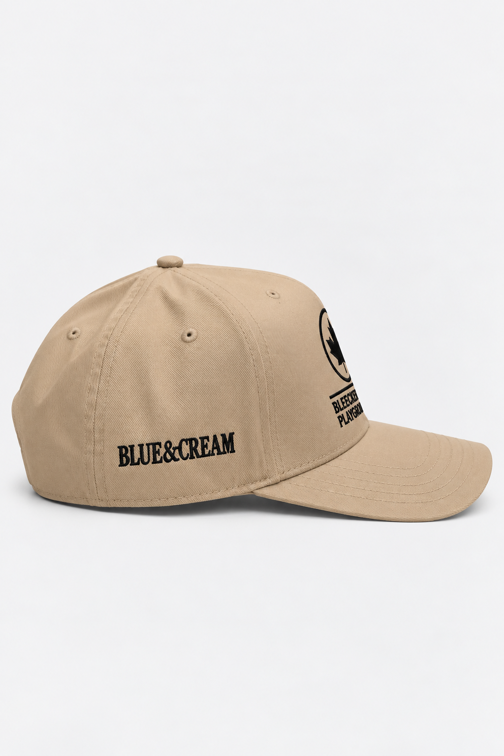 Bleecker Street Snapback Tan / Black Font